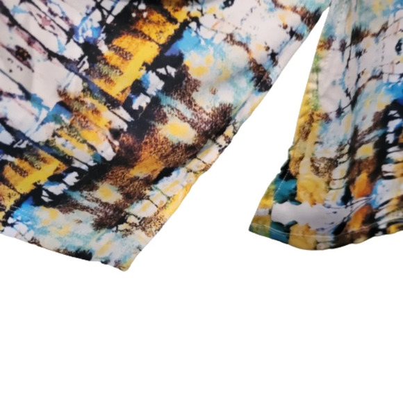 Jete Yellow/blue long tank top - Picture 3 of 5